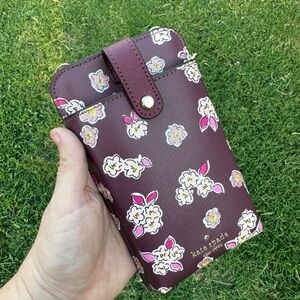 Kate Spade Burgundy Floral Phone Case